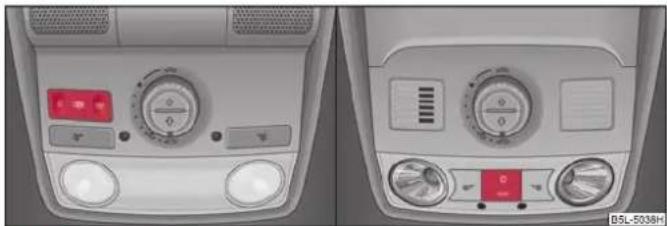SKODA Yeti (2011) - Eclairage intérieur - 1