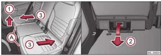 SKODA Yeti (2011) - Réglage des sièges en longueur - 1