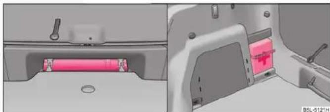SKODA Yeti (2011) - Boîte à pansements et triangle de pré-signalisation - 1