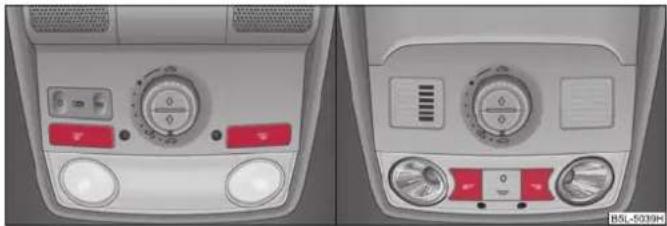 SKODA Yeti (2011) - Eclairage intérieur - 2