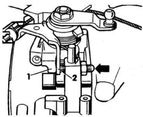 VOLKSWAGEN Jetta (1984) - Throttle stop adjustment - 1