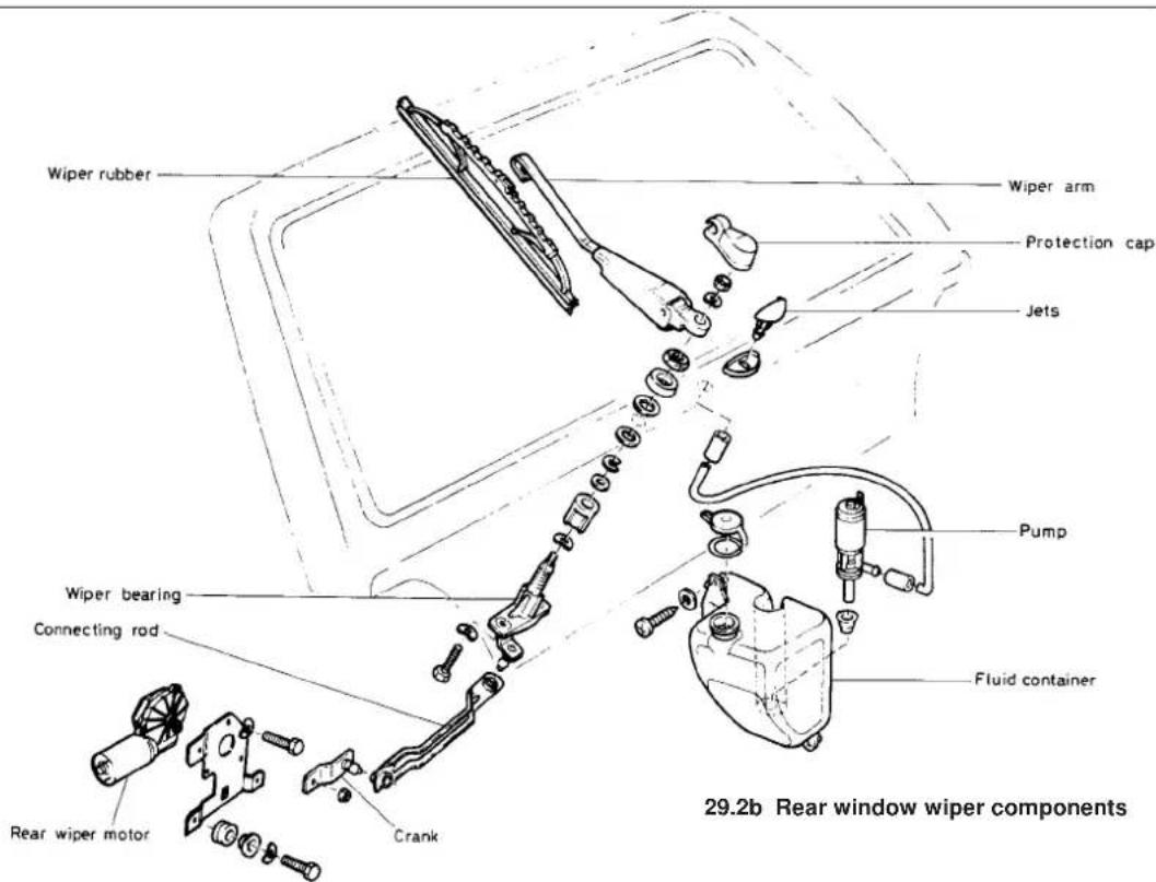 VOLKSWAGEN Jetta (1984) - Electrically-operated door mirror motor - removal and refitting - 16