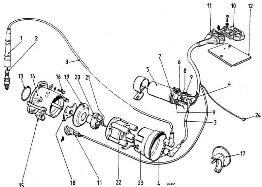 VOLKSWAGEN Jetta (1984) - Spark plugs - renewal - 2