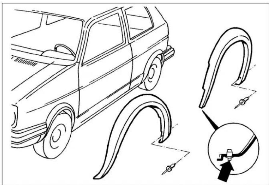 VOLKSWAGEN Jetta (1984) - Adhered type - 2