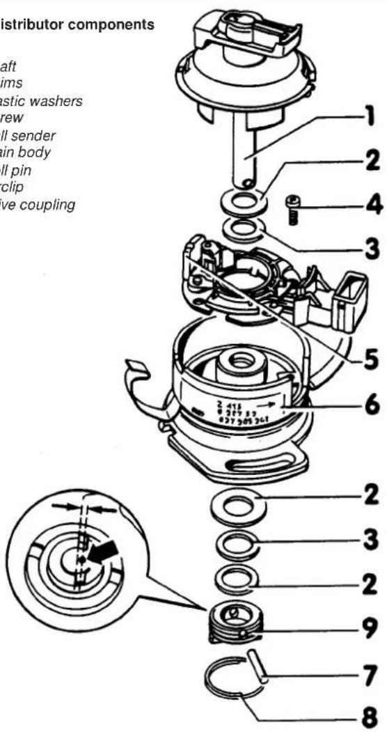 VOLKSWAGEN Jetta (1984) - FEI distributor components - 1