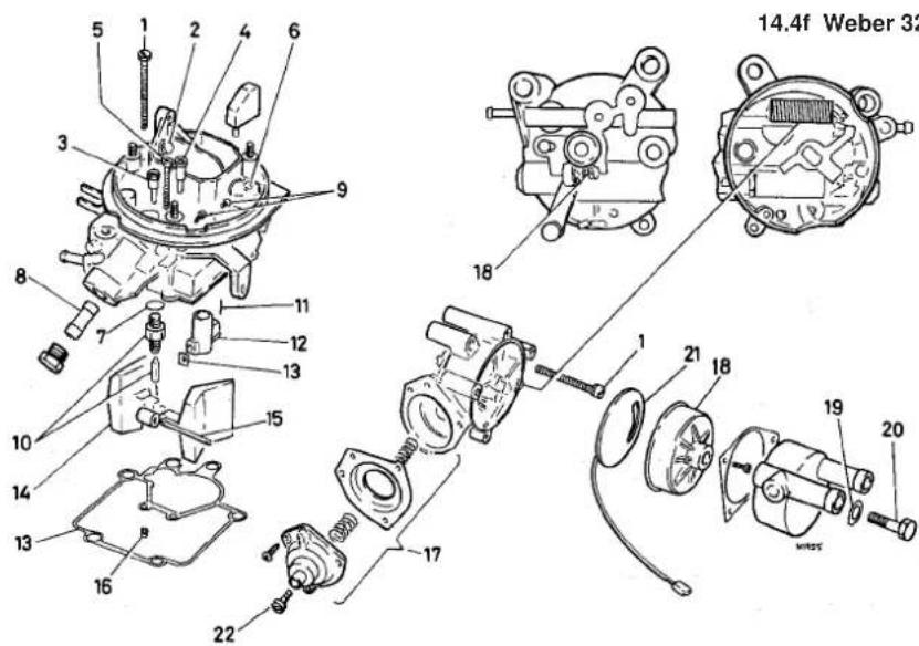 VOLKSWAGEN Jetta (1984) - Carburettor - overhaul - 7