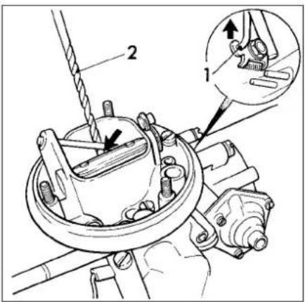 VOLKSWAGEN Jetta (1984) - Choke valve gap (wide open kick) - 2