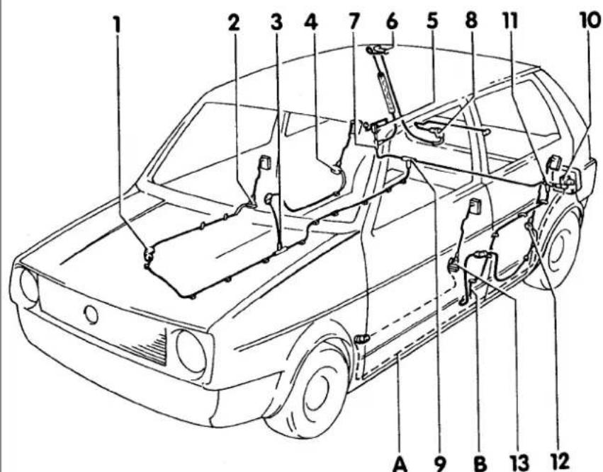 VOLKSWAGEN Golf (1984) - Manual - 1
