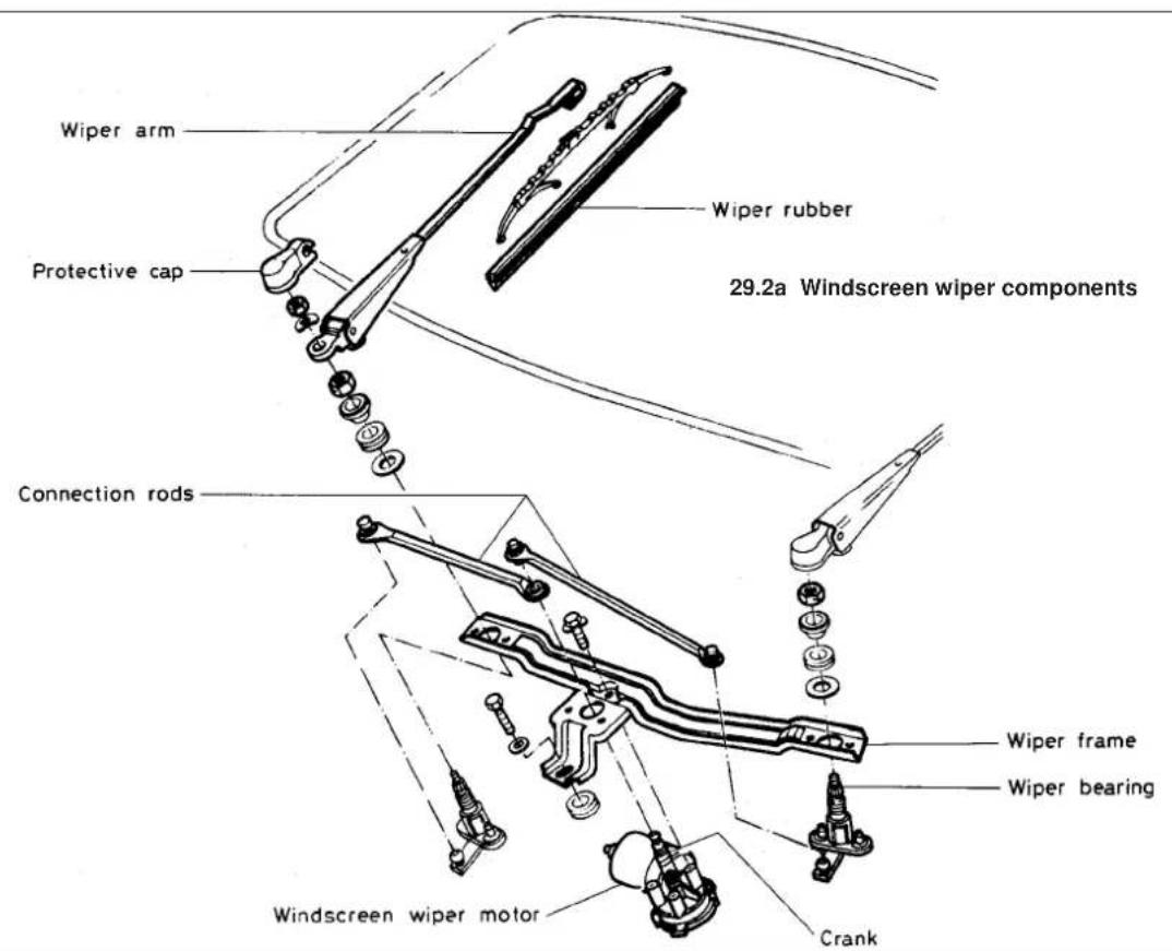 VOLKSWAGEN Golf (1984) - Electrically-operated door mirror motor - removal and refitting - 15