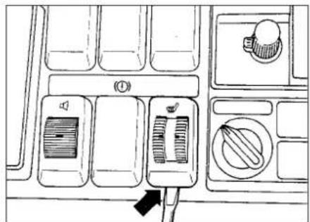 VOLKSWAGEN Golf (1984) - Facia switches - removal and refitting - 8
