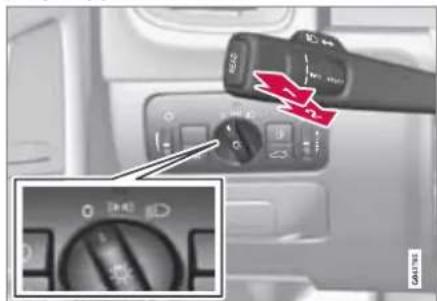 VOLVO S80 (2012) - Ρύθμιση ύψους δέσμης προβολέων - 1
