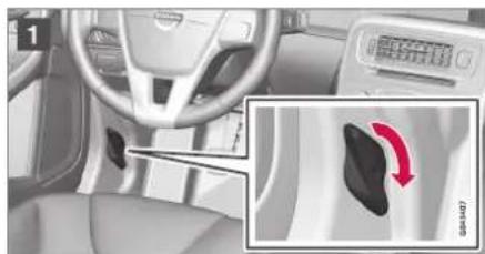 VOLVO V60 (2013) - Capot moteur - ouvrir et fermer - 1