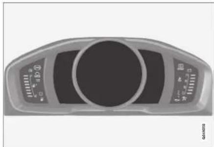 VOLVO V60 (2013) - Combiné d'instruments, numérique - vue d'ensemble - 1