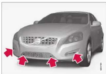VOLVO V60 (2013) - Aide au stationnement\* - Nettoyage des capteurs - 1