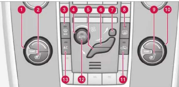 1 2 3 4 5 6 7 8 9 10 3 4 5 6 7 8 AUTO AC 13 12 11 TEMP TEMP