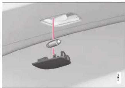 VOLVO V60 (2013) - Remplacement d'ampoule - éclairage du compartiment à bagages - 1