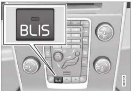 VOLVO V70 (2013) - BLIS\*(Blind Spot Information System) - utilisation - 1