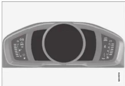 VOLVO V70 (2013) - Combiné d'instruments, numérique - vue d'ensemble - 1