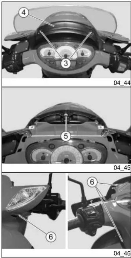 APRILIA Scarabeo 200 (2007) - RÉGLAGE HORIZONTAL DU FAIS- CEAU LUMINEUX - 1