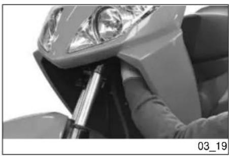 APRILIA Sportcity One 50 4T (2008) - Voorste optische groep (03\_19, 03\_20) - 1