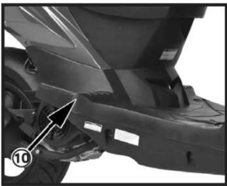 KYMCO Agility Carry - Passenger foot rest - 1