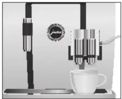 JURA GIGA X7c Professional - Préparation d'une spécialité de café à l'aide du menu tournant - 1