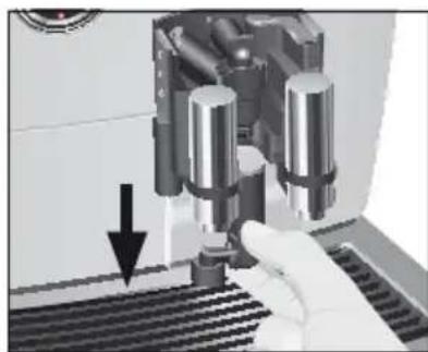JURA GIGA X9c Professional - Démontage et rinçage de l'écoulement combiné - 2