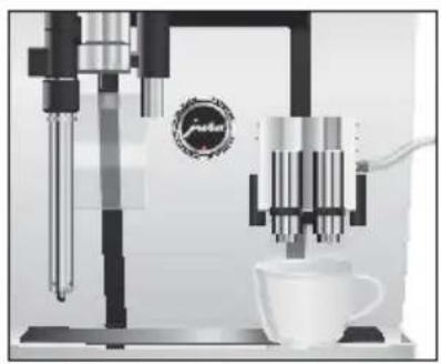 JURA GIGA X9c Professional - Préparation d'une spécialité de café à l'aide du menu tournant - 1