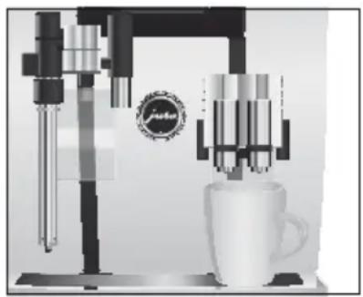 JURA GIGA X9c Professional - Adaptation durable des quantités à la taille de la tasse - 1