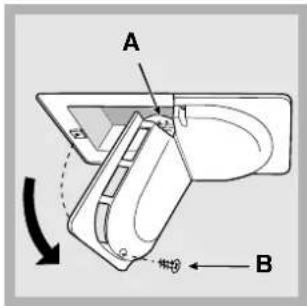 INDESIT CA 55 - Remplacement de l'ampoule d'éclairage - 1
