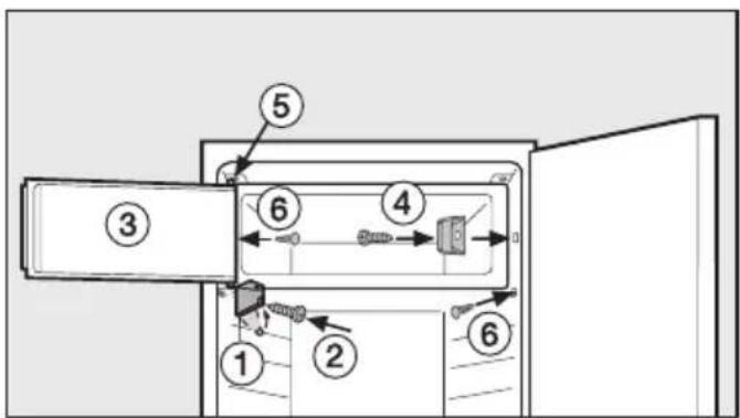 MIELE K 12024 S - Déplacement de la porte du compartiment de congélation - 2