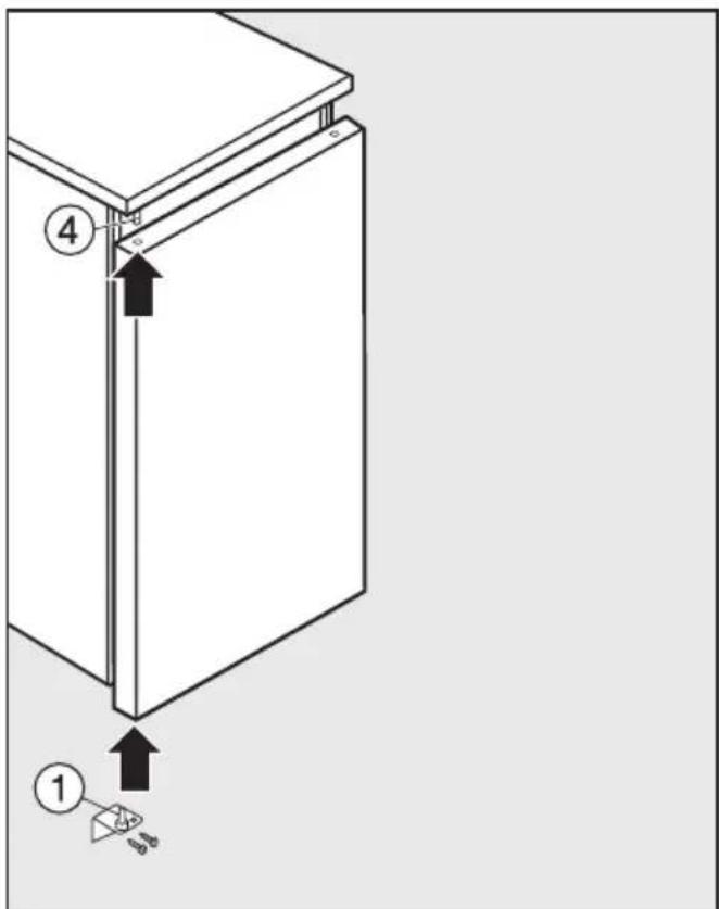MIELE K 12024 S - Changement de la butée de porte - 2