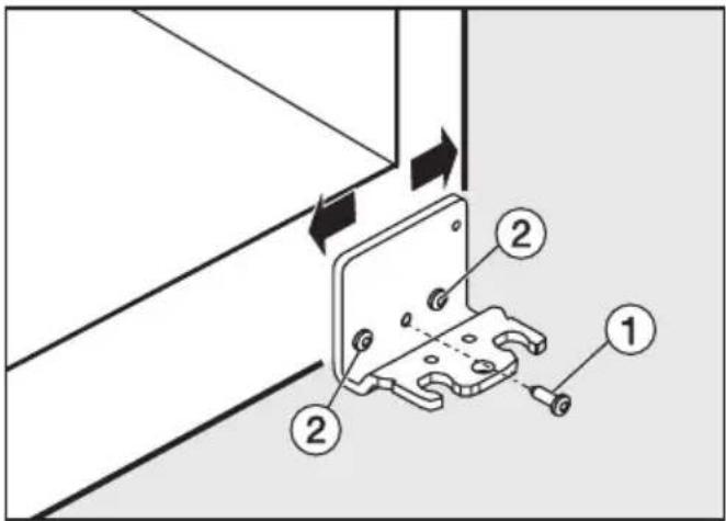 MIELE K 12420 SD - Alignement de la porte de l'appareil - 1