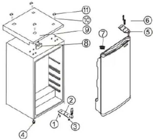 SEVERIN KS 9893 - Omhängbar dörr - 1