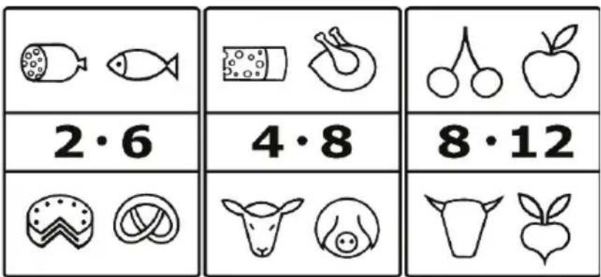 2·6 4·8 8·12