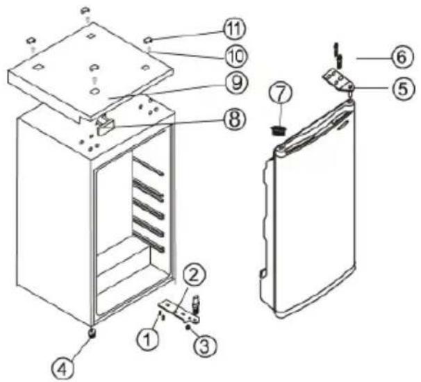 SEVERIN KS 9893 - Reversible door - 1