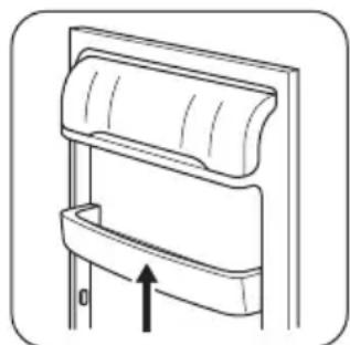 ZANUSSI ZBA23020SA - Emplacement des balconnets de la porte - 1