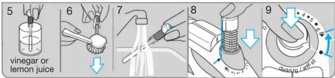 5, vinegar or lemon juice, 6, 7, 8, 9, 0, 4 5 6, cleaning/antcat