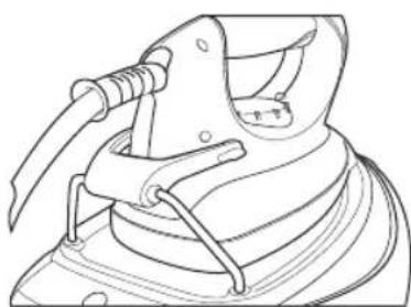 Technical line drawing of a mechanical clamp or bracket assembly (no text or symbols)