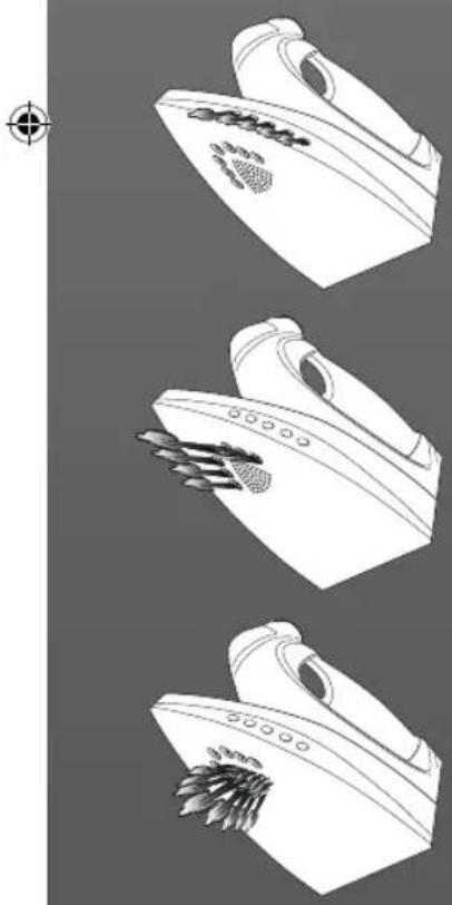 HOOVER Ironspeed SFD 4102/1 - Capitolo 3.3 - Come scegliere la corretta temperatura della piastra e del vapore? - 2