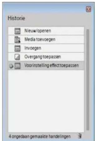 ADOBE Premiere Elements 12 - Een vorige wijziging ongedaan maken - 1