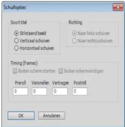 ADOBE Premiere Elements 12 - Een verticaal of horizontaal verschuivende titel maken - 1