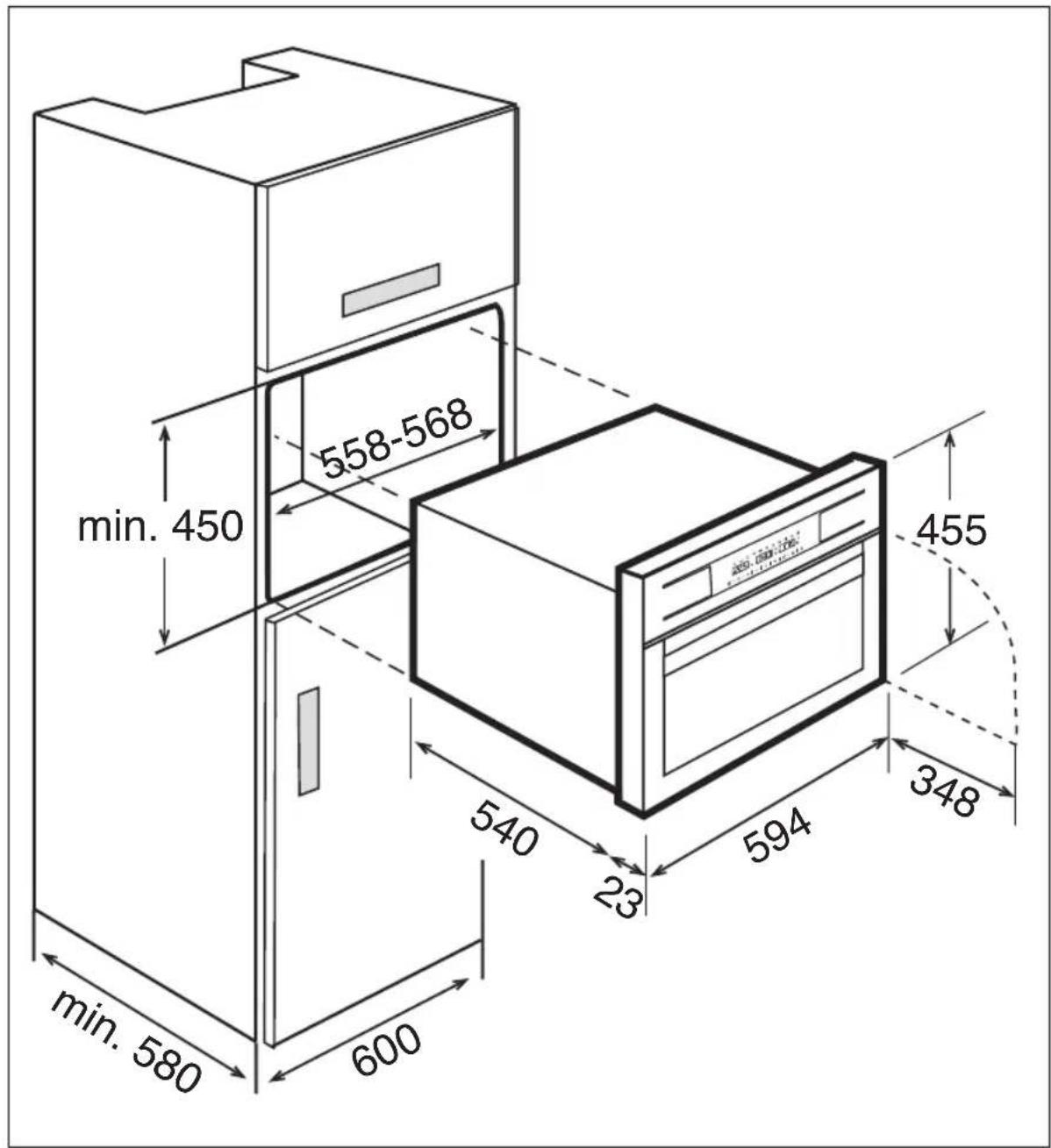 AEG KE7415002M - Instalación del horno - 1