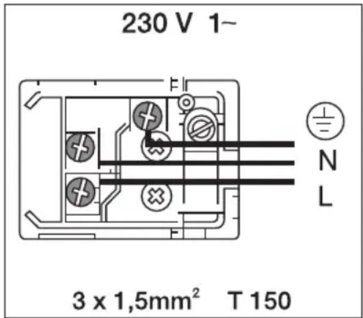 AEG KE7415002M - Branchement électrique. Obligations légales - 1