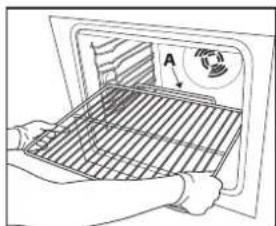 BAUKNECHT BMVE 8100/PT - INTRODUCTION DE GRILLES ET AUTRES ACCESSOIRES À L'INTÉRIEUR DU FOUR - 1
