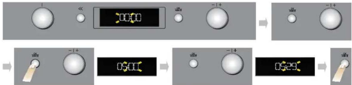 BAUKNECHT BMVE 8100/PT - STARTING THE OVEN - SETTING THE TIME - 1