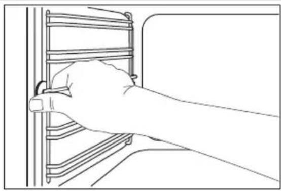 ELECTROLUX EOB3400DOX - Retrait des supports de gradins - 1