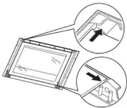 ELECTROLUX EOB3400DOX - De deur en de glasplaten terugplaatsen - 1