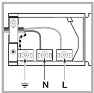 INDESIT FI 26 KC.B - Montage du câble d'alimentation - 2