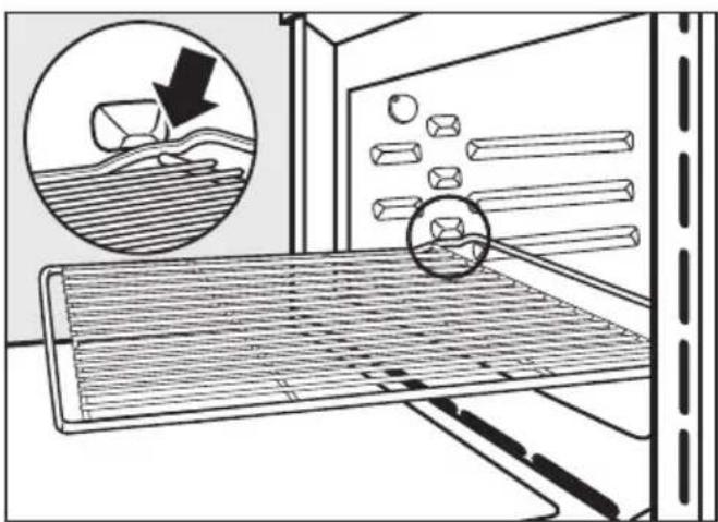 MIELE H 5040 BM - Rack with non-tip safety notches - 2
